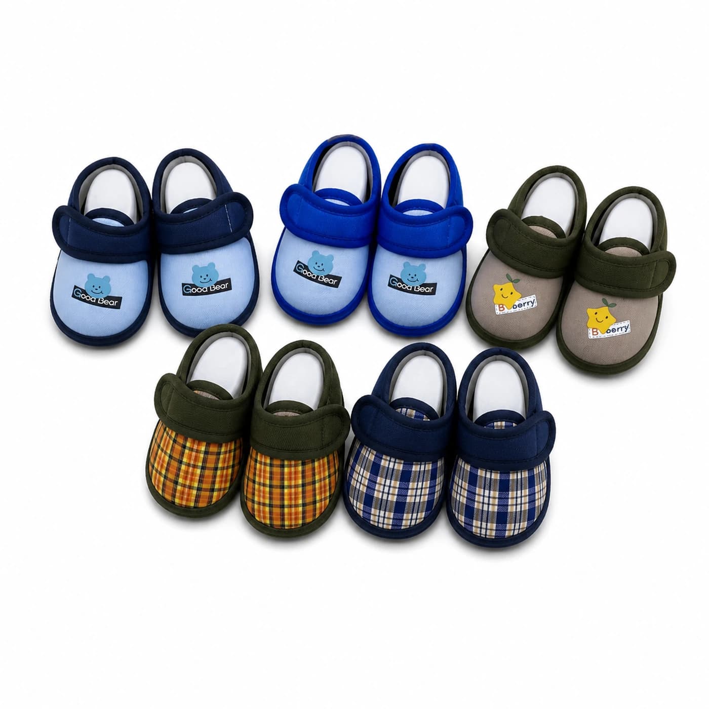 Colour-Block Plaid Steps