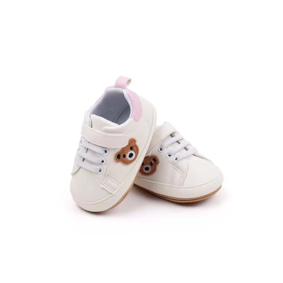 Bear Hug · White · Pink Heel