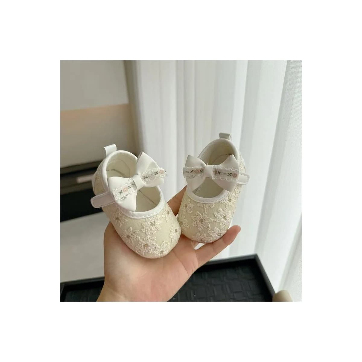 Lace Bow Mary Jane · Warm Lace Ivory