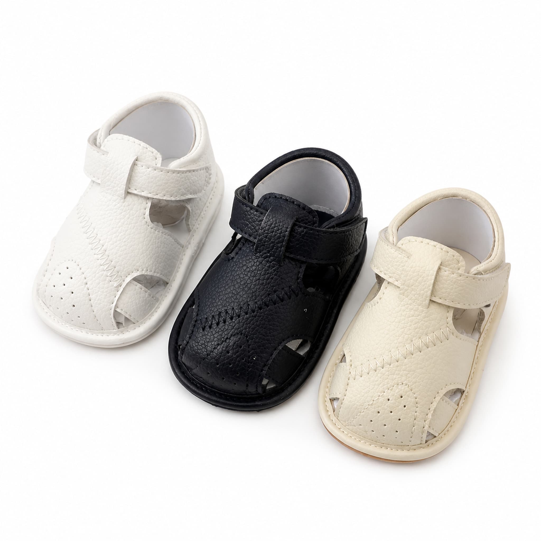 Cloud-Weave Closed-Toe Sandals