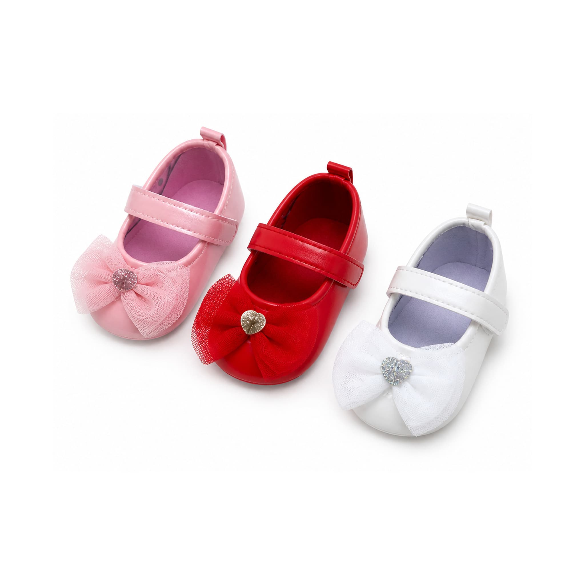 Satin Bloom Mary Jane First Walkers