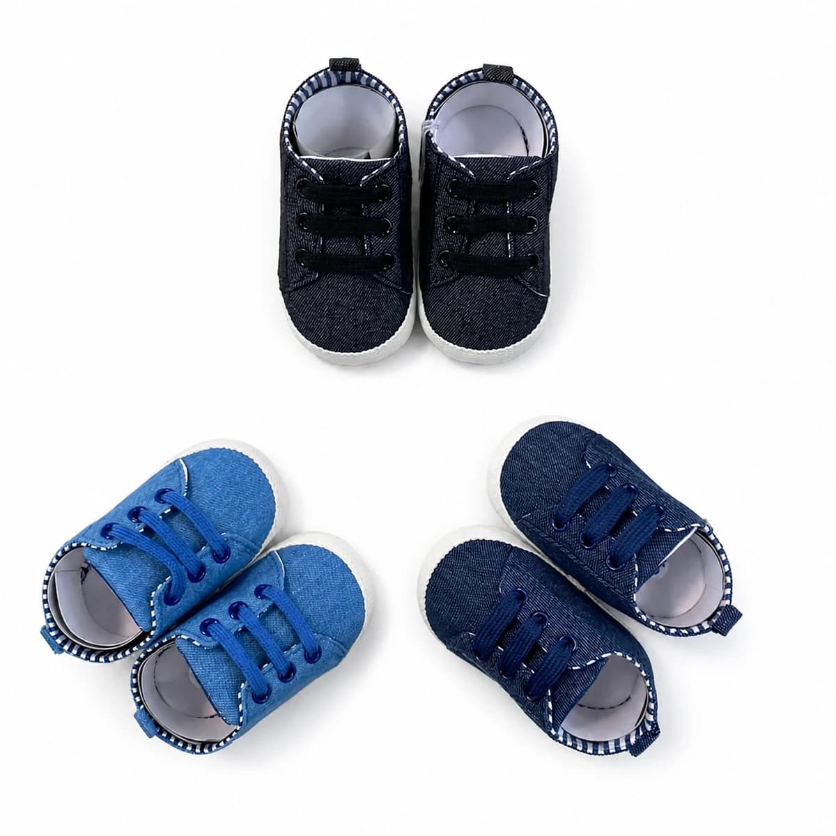 Midnight Lace-Up First Walkers