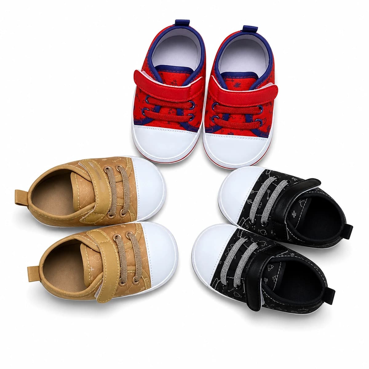 Colour Pop Double-Strap First Walkers