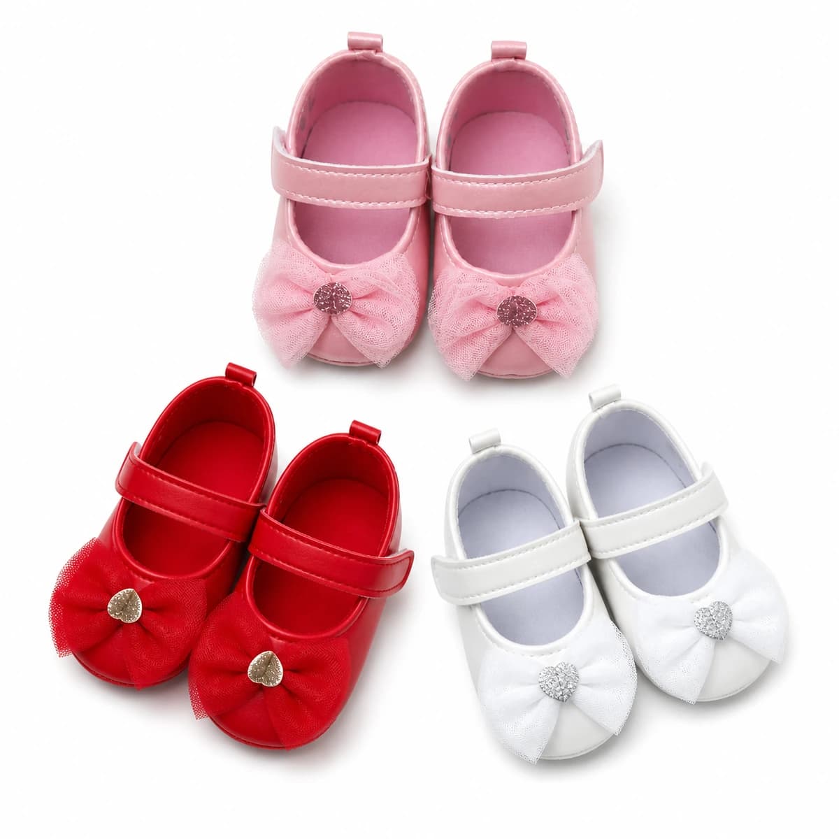 Satin Bloom Mary Jane First Walkers